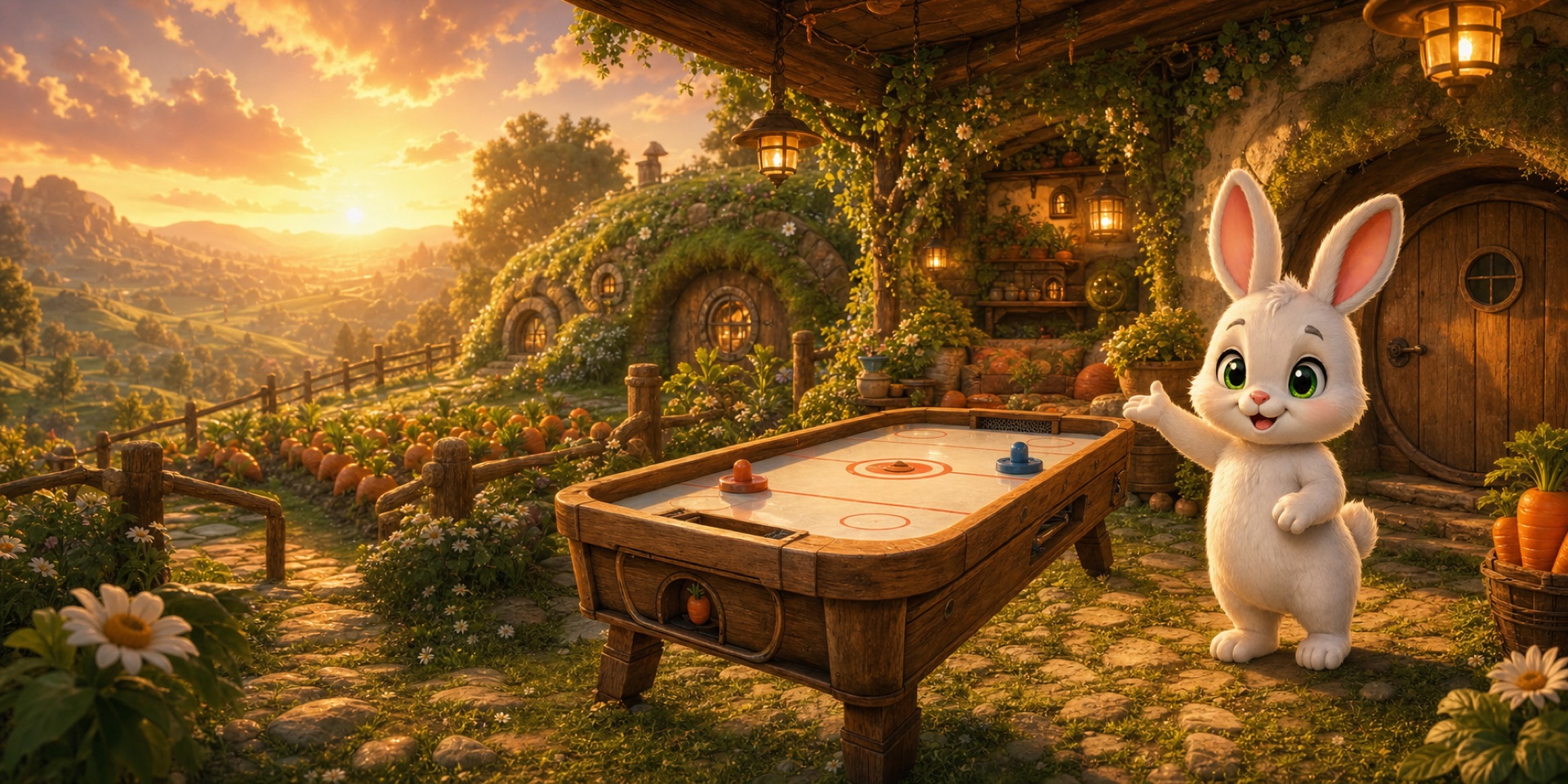 Warren Hopz garden air hockey clubhouse